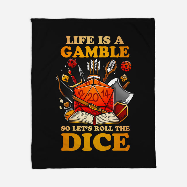 Gamble Dice-none fleece blanket-Vallina84