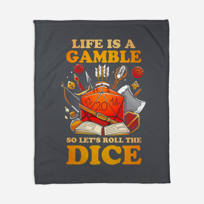 Gamble Dice-none fleece blanket-Vallina84