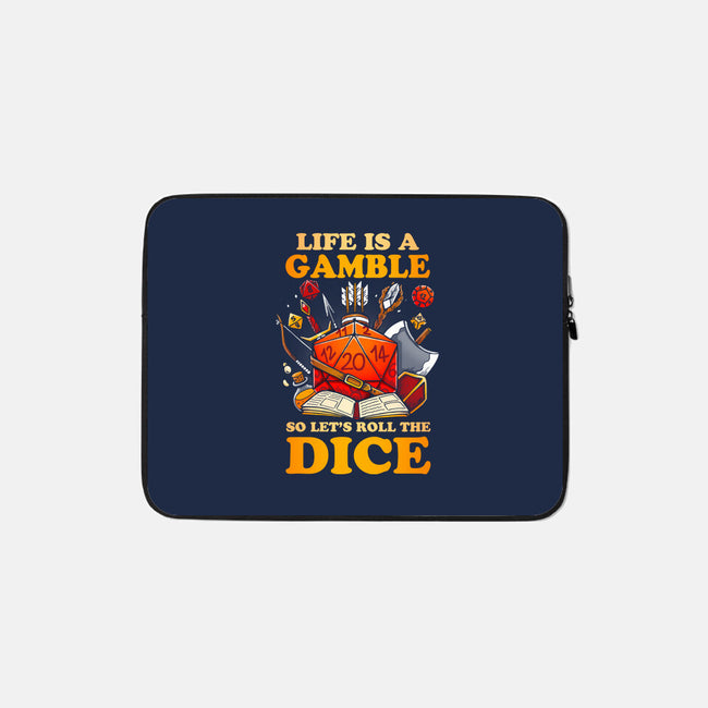 Gamble Dice-none zippered laptop sleeve-Vallina84