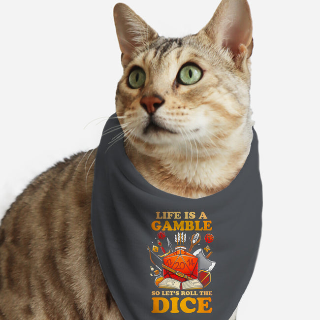 Gamble Dice-cat bandana pet collar-Vallina84