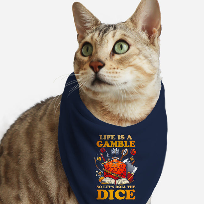 Gamble Dice-cat bandana pet collar-Vallina84