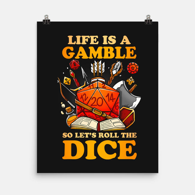 Gamble Dice-none matte poster-Vallina84