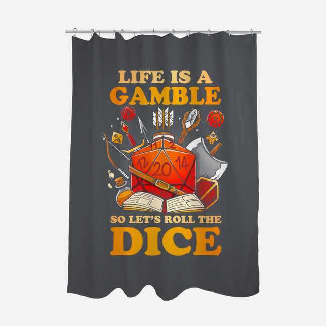 Gamble Dice-none polyester shower curtain-Vallina84