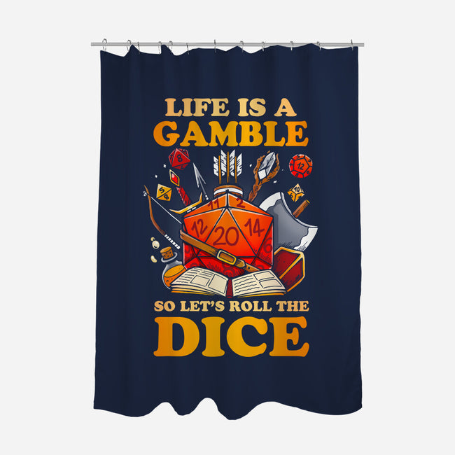 Gamble Dice-none polyester shower curtain-Vallina84