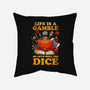 Gamble Dice-none removable cover w insert throw pillow-Vallina84