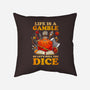 Gamble Dice-none removable cover w insert throw pillow-Vallina84