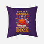 Gamble Dice-none removable cover w insert throw pillow-Vallina84