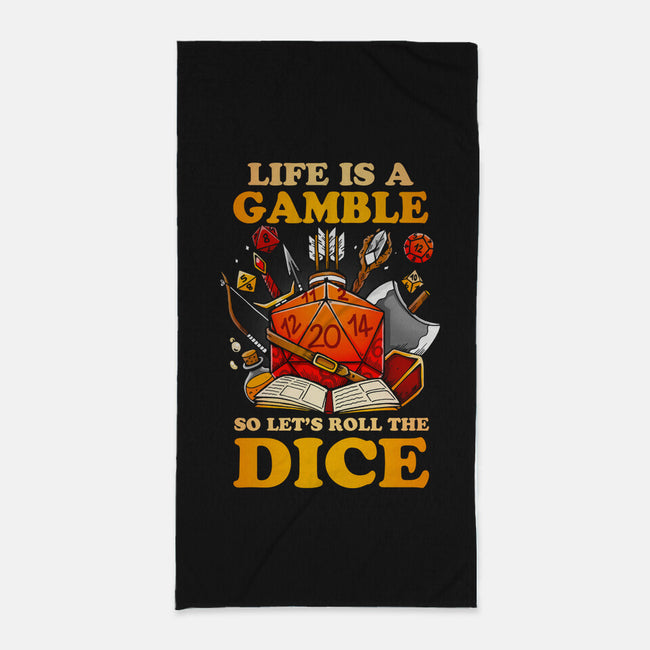 Gamble Dice-none beach towel-Vallina84