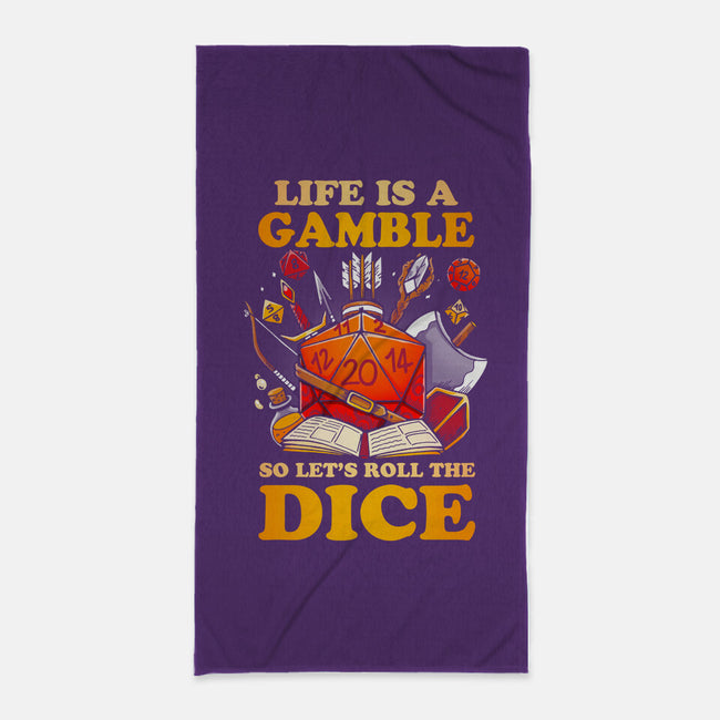 Gamble Dice-none beach towel-Vallina84