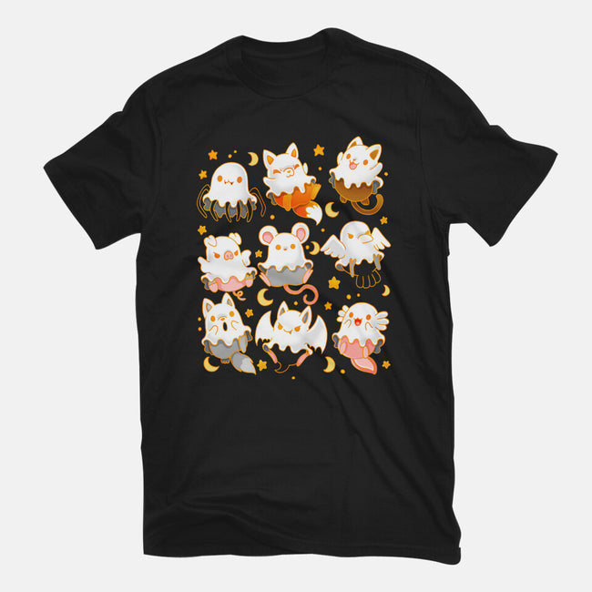 Spooky Animals-womens fitted tee-Vallina84