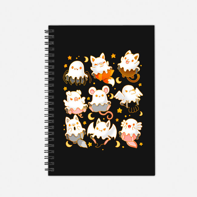 Spooky Animals-none dot grid notebook-Vallina84