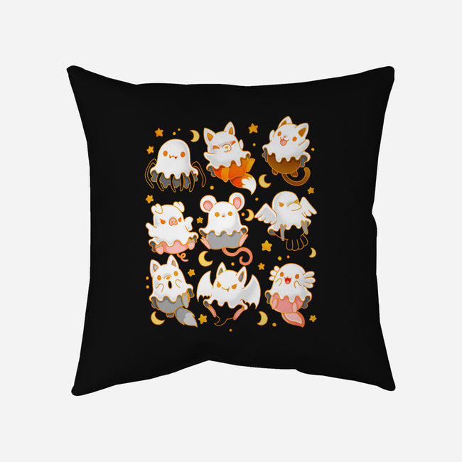 Spooky Animals-none removable cover w insert throw pillow-Vallina84