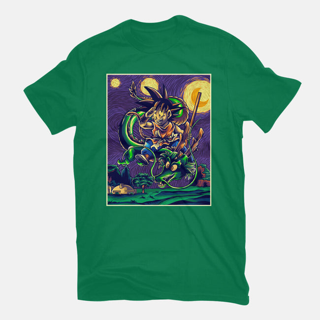 Starry Dragon-womens fitted tee-Gomsky