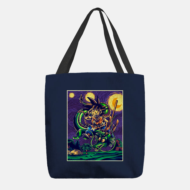 Starry Dragon-none basic tote bag-Gomsky