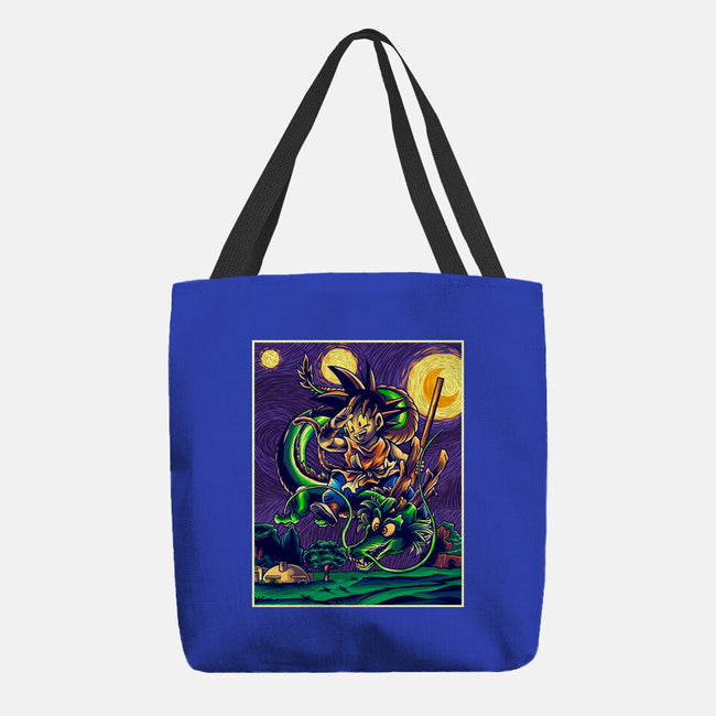 Starry Dragon-none basic tote bag-Gomsky