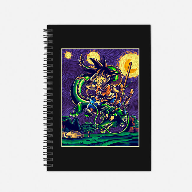 Starry Dragon-none dot grid notebook-Gomsky