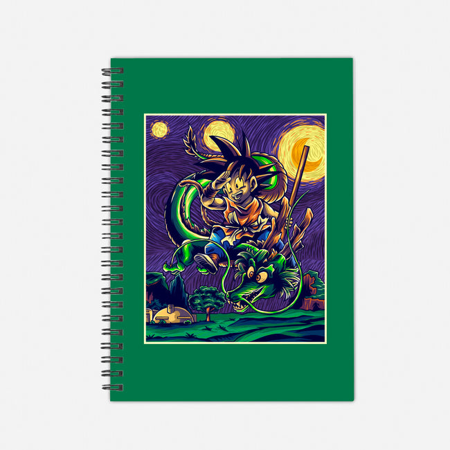 Starry Dragon-none dot grid notebook-Gomsky