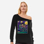 Starry Dragon-womens off shoulder sweatshirt-Gomsky