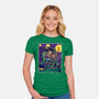 Starry Dragon-womens fitted tee-Gomsky