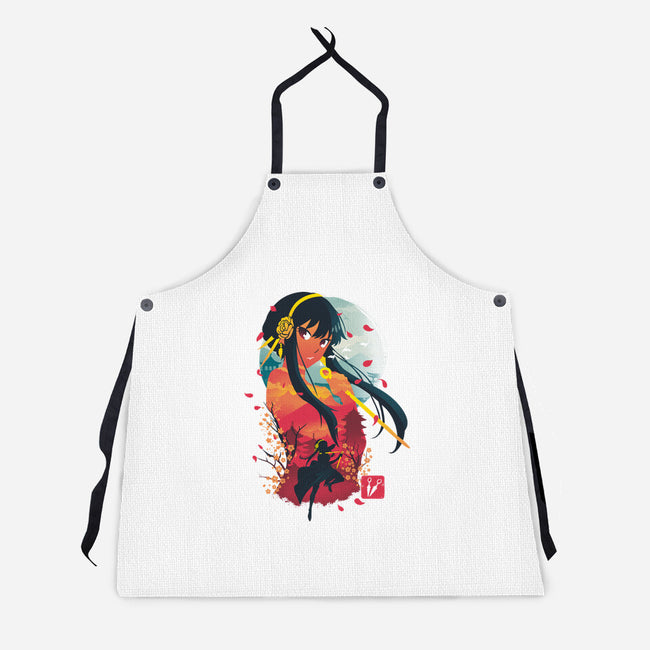 Yor Ukiyo E-unisex kitchen apron-dandingeroz