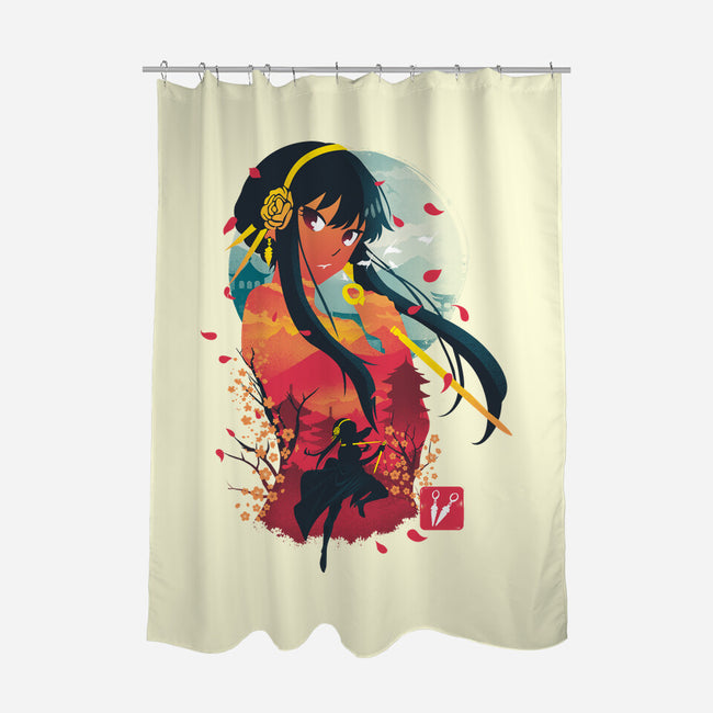 Yor Ukiyo E-none polyester shower curtain-dandingeroz