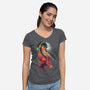 Yor Ukiyo E-womens v-neck tee-dandingeroz