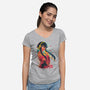 Yor Ukiyo E-womens v-neck tee-dandingeroz
