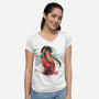 Yor Ukiyo E-womens v-neck tee-dandingeroz