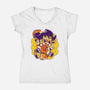 Rad Kid-womens v-neck tee-estudiofitas