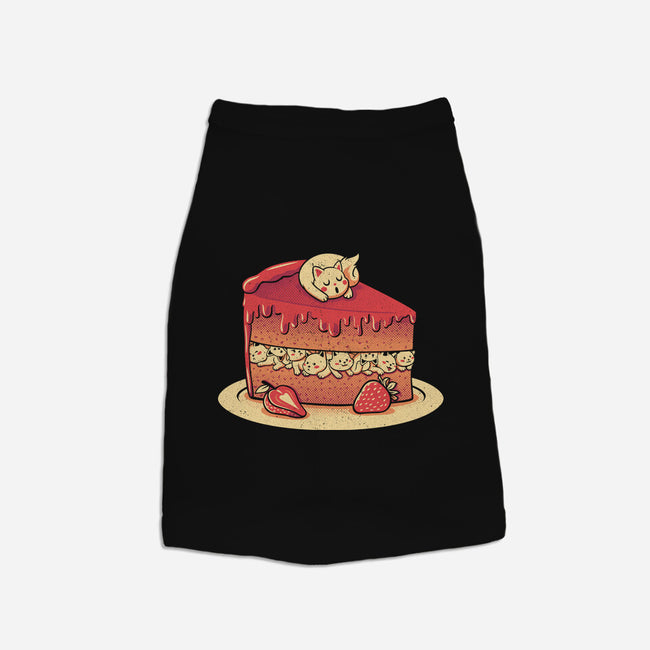 Strawberry Kitten Cake-dog basic pet tank-tobefonseca