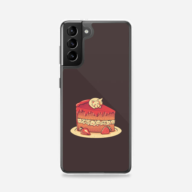 Strawberry Kitten Cake-samsung snap phone case-tobefonseca