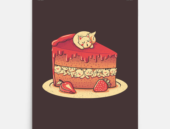 Strawberry Kitten Cake