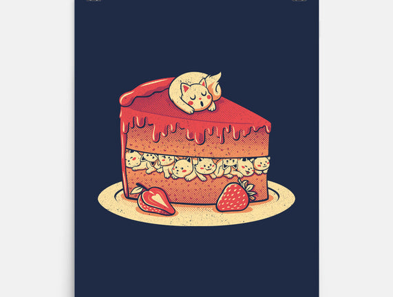 Strawberry Kitten Cake