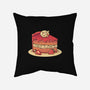 Strawberry Kitten Cake-none removable cover w insert throw pillow-tobefonseca