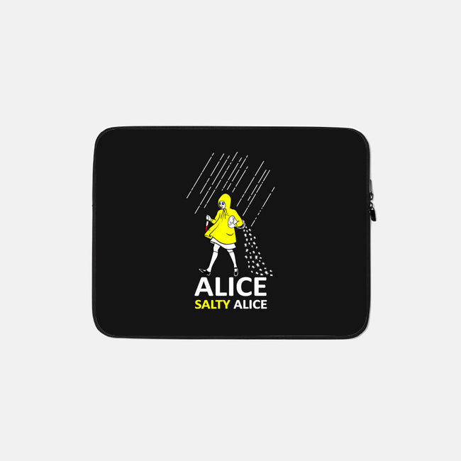 Alice, Salty Alice-none zippered laptop sleeve-goodidearyan