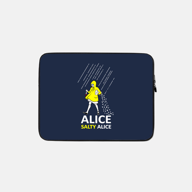 Alice, Salty Alice-none zippered laptop sleeve-goodidearyan