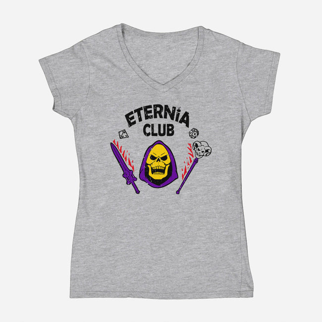 Eternia Club-womens v-neck tee-Melonseta