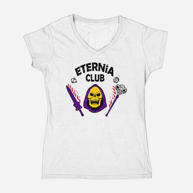 Eternia Club-womens v-neck tee-Melonseta