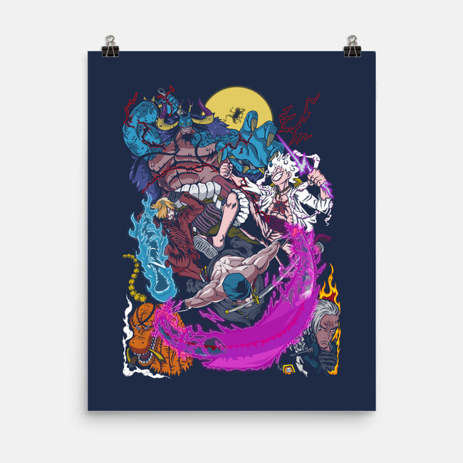 Wano Fights-none matte poster-Genesis993