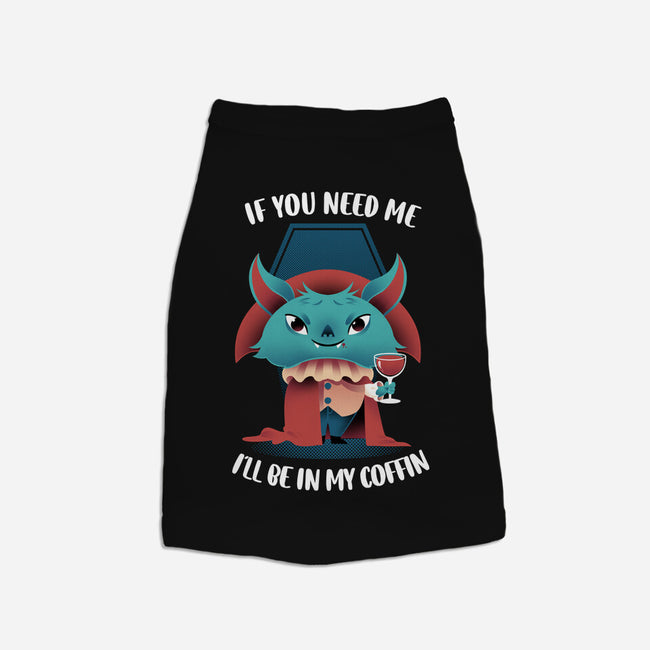 In My Coffin-dog basic pet tank-FunkVampire