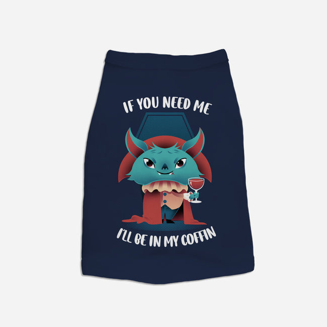 In My Coffin-dog basic pet tank-FunkVampire