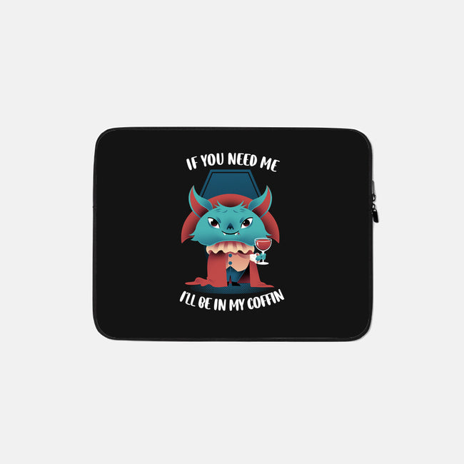 In My Coffin-none zippered laptop sleeve-FunkVampire