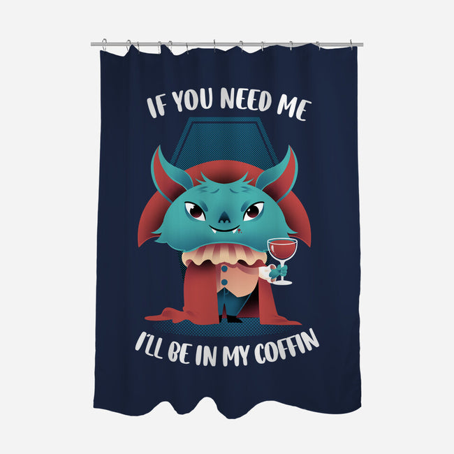 In My Coffin-none polyester shower curtain-FunkVampire