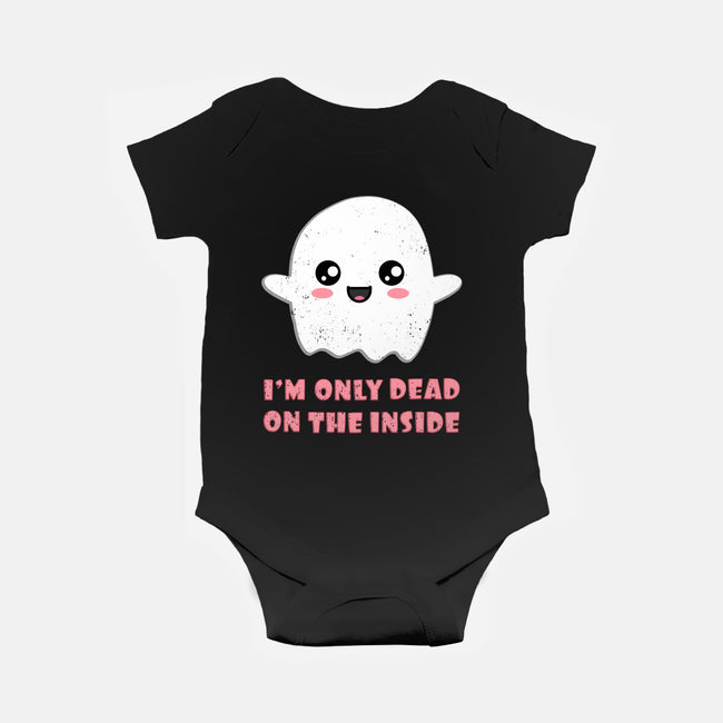 I'm Only Dead On The Inside-baby basic onesie-BridgeWalker