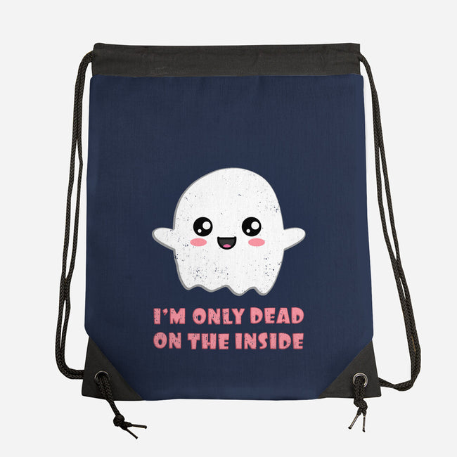 I'm Only Dead On The Inside-none drawstring bag-BridgeWalker