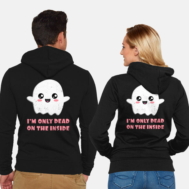 I'm Only Dead On The Inside-unisex zip-up sweatshirt-BridgeWalker