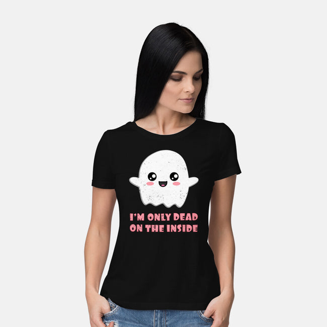 I'm Only Dead On The Inside-womens basic tee-BridgeWalker