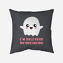 I'm Only Dead On The Inside-none removable cover w insert throw pillow-BridgeWalker