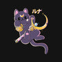 The Moon Cat-womens racerback tank-Douglasstencil