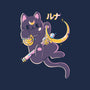The Moon Cat-womens racerback tank-Douglasstencil